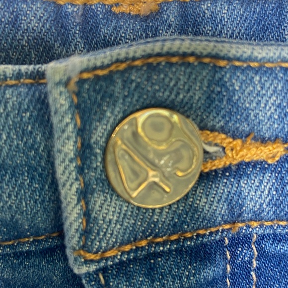 RARE! Ag Adriano Goldschmied The Kory X a line midi denim skirt EUC SZ 27 Fall! - Picture 10 of 11